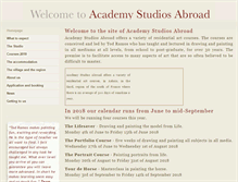 Tablet Screenshot of academystudiosabroad.com